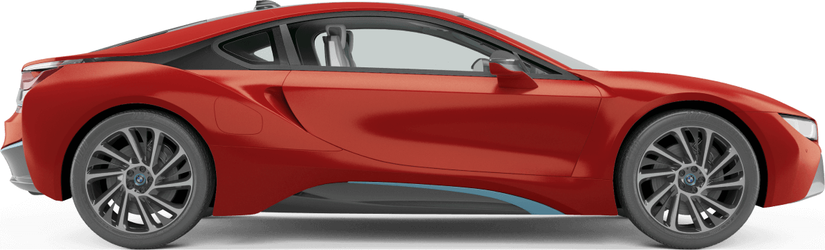 a sports car in red color